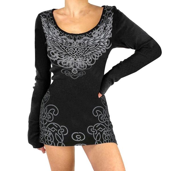 casual dresses sweetown goth print black bodycon grunge aesthetic e girl club outfits o neck long sleeve slim woman mini dress autumn, Black;gray
casual dresses sweetown goth print black bodycon grunge aesthetic e girl club outfits o neck long sleeve slim woman mini dress autumn, Black;gray
