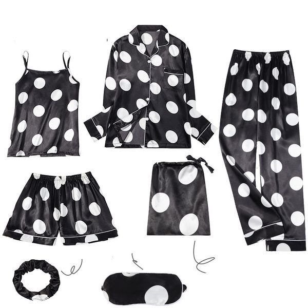 women's sleepwear pajamas set women dot rayon silk pyjama shirt pants casual size ribbon homewear ship from spain russia ware, Black;red
women's sleepwear pajamas set women dot rayon silk pyjama shirt pants casual size ribbon homewear ship from spain russia ware, Black;red