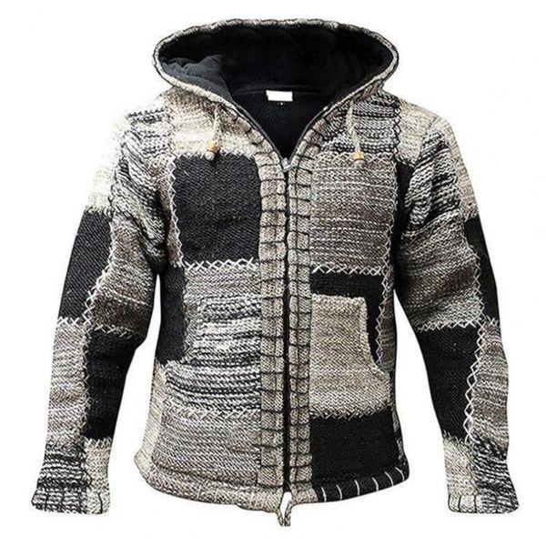 men's jackets zipper closure long sleeve men cardigan autumn winter colorful patchwork drawstring hooded sweater coat knitwear, Black;brown
men's jackets zipper closure long sleeve men cardigan autumn winter colorful patchwork drawstring hooded sweater coat knitwear, Black;brown