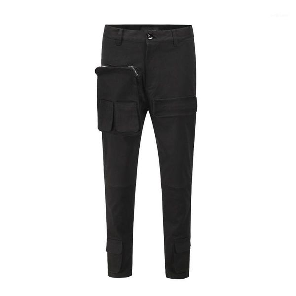 men multi-pocket trousers functional overalls with tied feet casual fashion trendy brand autumn/winter male harlan pant men's pants, Black
men multi-pocket trousers functional overalls with tied feet casual fashion trendy brand autumn/winter male harlan pant men's pants, Black