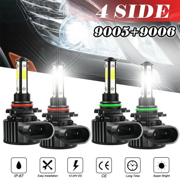 4pcs 4-side+9005 9006 combo led headlight high low beam bulb 6000k 4800w 720000lm car headlights
4pcs 4-side+9005 9006 combo led headlight high low beam bulb 6000k 4800w 720000lm car headlights