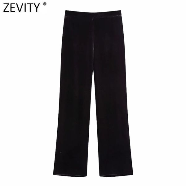 women vintage solid color velvet straight pants female chic elastic waist pockets casual slim long trousers p987 210416, Black;white
women vintage solid color velvet straight pants female chic elastic waist pockets casual slim long trousers p987 210416, Black;white