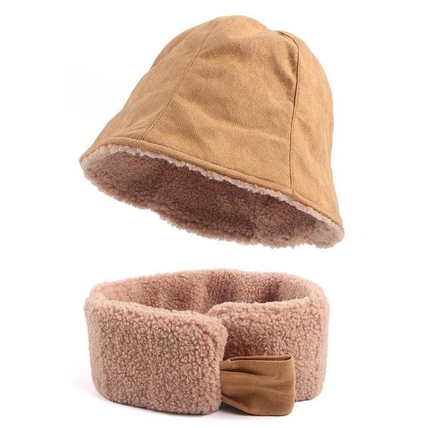 wide brim hats thick lamb wool bucket hat women winter 2021 autumn warm faux fur fisherman cap scarf suit women's, Blue;gray
wide brim hats thick lamb wool bucket hat women winter 2021 autumn warm faux fur fisherman cap scarf suit women's, Blue;gray