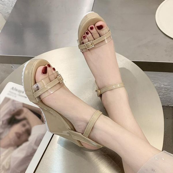 sandals summer women's female high heels peep-toe shoes fashion casual wedges buckle open toe ankle strap ladies footwear 2021, Black
sandals summer women's female high heels peep-toe shoes fashion casual wedges buckle open toe ankle strap ladies footwear 2021, Black