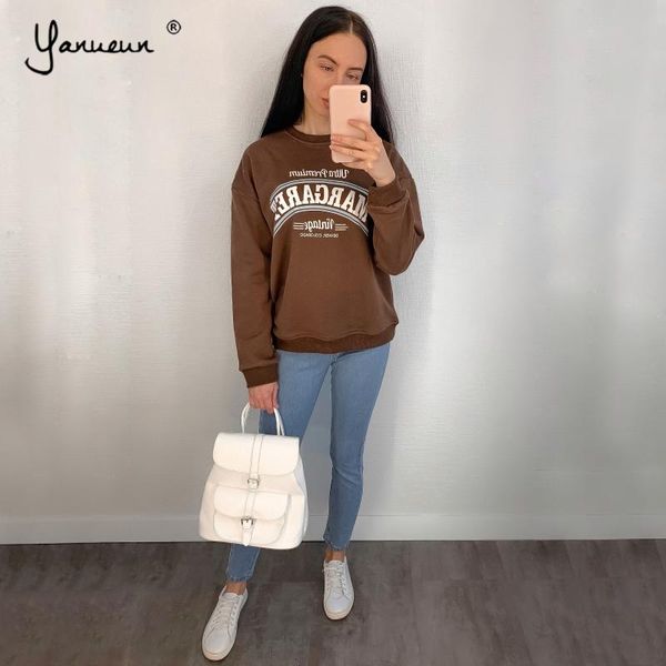 women's hoodies & sweatshirts yanueun women spring autumn stylish cotton long sleeve o-neck letter sweatshirt casual 2021, Black
women's hoodies & sweatshirts yanueun women spring autumn stylish cotton long sleeve o-neck letter sweatshirt casual 2021, Black