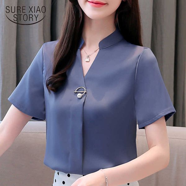 womens blouses and blouses woman office fashion clothing v-neck regular solid short sleeve chiffon shirt 5243 50 210528, White
womens blouses and blouses woman office fashion clothing v-neck regular solid short sleeve chiffon shirt 5243 50 210528, White