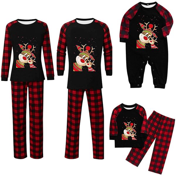 deer head print outfit family halloween parent-child pajamas autumn and winter, Blue
deer head print outfit family halloween parent-child pajamas autumn and winter, Blue
