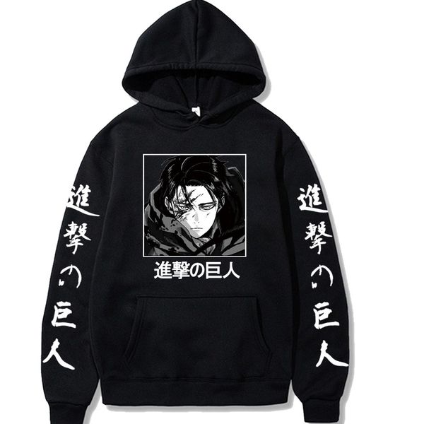 anime attack on titan hoodies levi ackerman hooded swearshirts women men casual loose trunks clothes for spring, Black
anime attack on titan hoodies levi ackerman hooded swearshirts women men casual loose trunks clothes for spring, Black