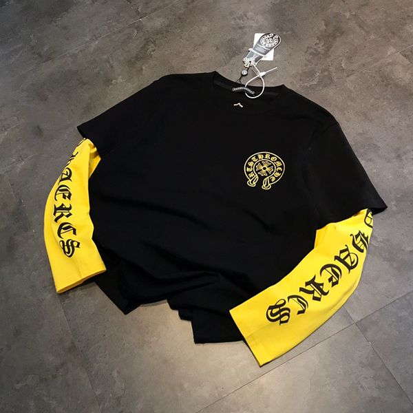 2021 spring and autumn new pu fake two-piece croix sanskrit horseshoe long sleeved t-shirt women's couple bottomed shirt, White
2021 spring and autumn new pu fake two-piece croix sanskrit horseshoe long sleeved t-shirt women's couple bottomed shirt, White
