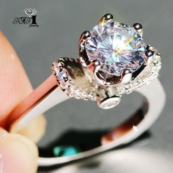 wedding rings yayi jewelry princess cut 4.9 ct white zircon silver filled engagement heart valentine's day girls ring 989, Slivery;golden
wedding rings yayi jewelry princess cut 4.9 ct white zircon silver filled engagement heart valentine's day girls ring 989, Slivery;golden