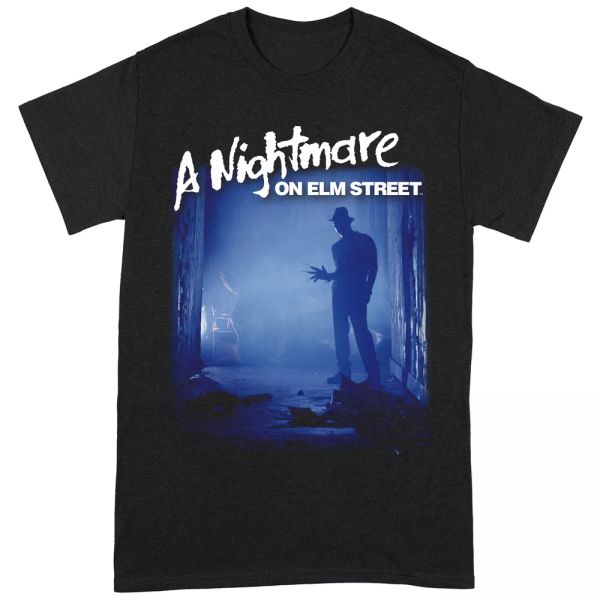 nightmare on elm street freddy is waiting official t-shirt men unisex, White;black