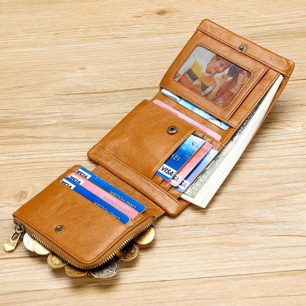 multifunctional retro men's wallet large-capacity coin purse crazy horse leather tri-fold wallets1, Red;black
multifunctional retro men's wallet large-capacity coin purse crazy horse leather tri-fold wallets1, Red;black