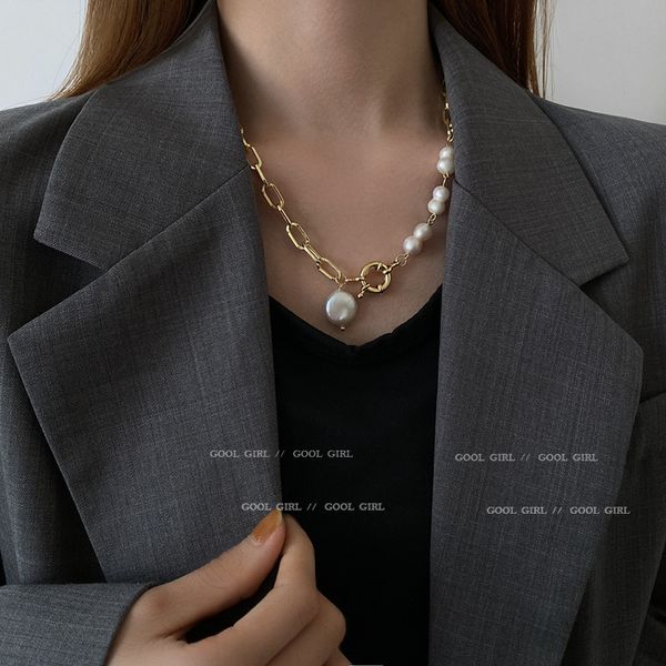 irregular pearl pendant necklace fashion simple temperament hip hop clavicle chain fashion personality girl neck jewelry, Black
irregular pearl pendant necklace fashion simple temperament hip hop clavicle chain fashion personality girl neck jewelry, Black