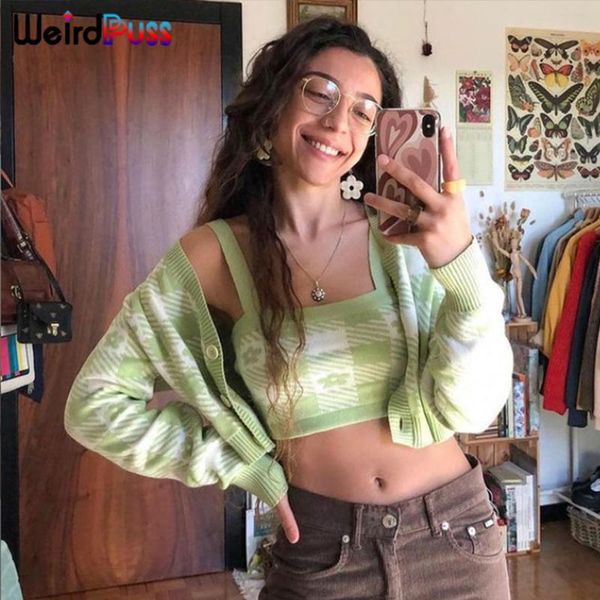 women's jackets weird puss y2k grid flowers knitting cardigans women autumn long sleeve button slim fashion streetwear wild casual clo, Black;brown
women's jackets weird puss y2k grid flowers knitting cardigans women autumn long sleeve button slim fashion streetwear wild casual clo, Black;brown