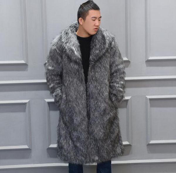 men's fur & faux grey mink leather jacket mens warm coat men loose jackets trench winter autumn thicken fashion, Black
men's fur & faux grey mink leather jacket mens warm coat men loose jackets trench winter autumn thicken fashion, Black