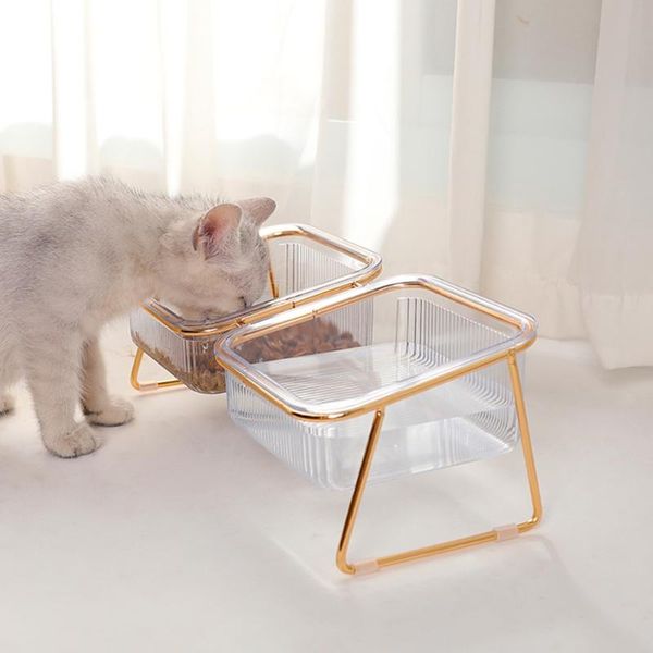 cat bowls & feeders neck protector pet feeder waterer double bowl high foot for cats dogs transparent food water dispenser supplies
cat bowls & feeders neck protector pet feeder waterer double bowl high foot for cats dogs transparent food water dispenser supplies