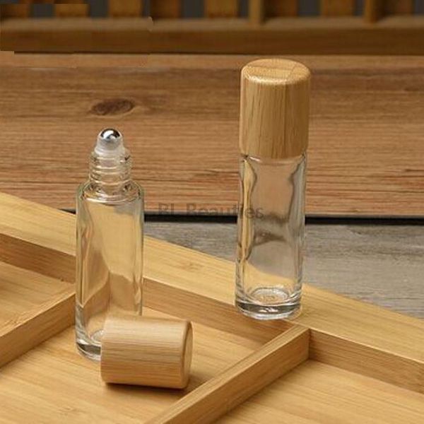 storage bottles & jars 60pcs/lot 10ml 15ml clear glass roll on bottle bamboo with lid cap portable steel ball roll-on essential oil refillab
storage bottles & jars 60pcs/lot 10ml 15ml clear glass roll on bottle bamboo with lid cap portable steel ball roll-on essential oil refillab