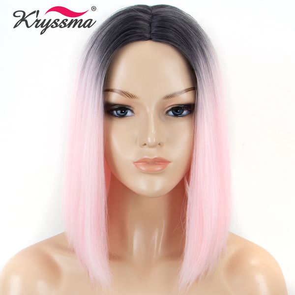 kryssma short bob wig pink wig ombre dark roots to baby pink straight synthetic wigs for black roots middle parting heat fiber
kryssma short bob wig pink wig ombre dark roots to baby pink straight synthetic wigs for black roots middle parting heat fiber
