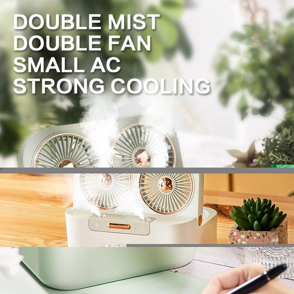 portable fan double spray humidifying usb rechargeable cooling outdoor standing silent cooler desk water mist mini electric fans
portable fan double spray humidifying usb rechargeable cooling outdoor standing silent cooler desk water mist mini electric fans