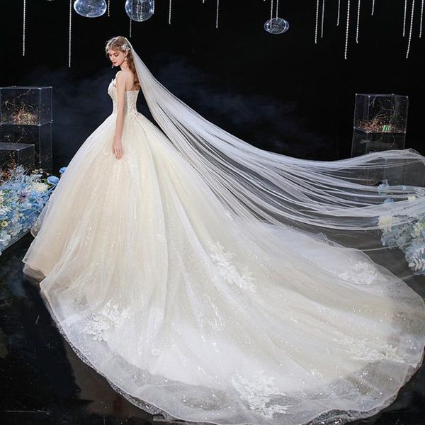 other wedding dresses dioflyusa flowers beading sequins lace princess bridal ball gown 2021 simple silver strapless vintage mopping long dre, White 
other wedding dresses dioflyusa flowers beading sequins lace princess bridal ball gown 2021 simple silver strapless vintage mopping long dre, White