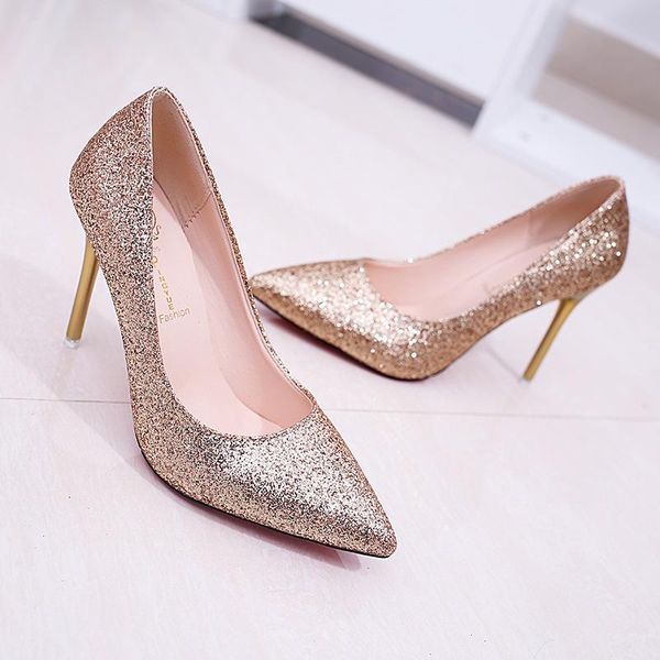 dress shoes women's high heels pumps bling wedding slip on party thin heel woman fashion pointed toe women, Black
dress shoes women's high heels pumps bling wedding slip on party thin heel woman fashion pointed toe women, Black