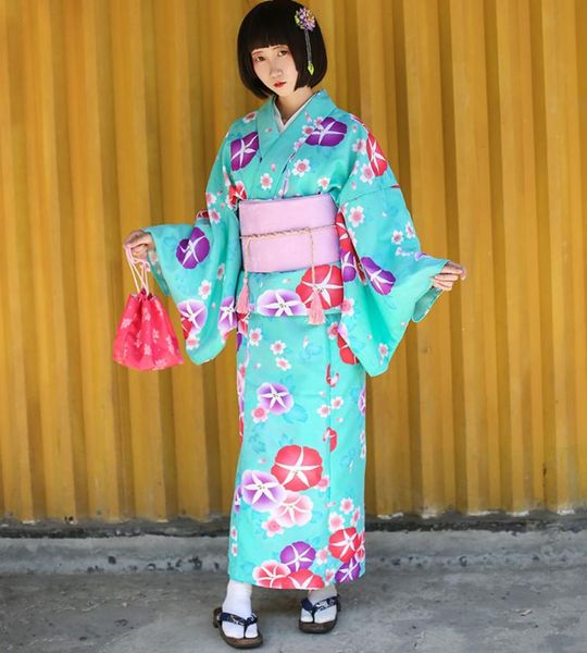 women japanese traditional kimono dress with obi female cosplay costume evening bathrobe floral sleepwear a60607 ethnic clothing, Red
women japanese traditional kimono dress with obi female cosplay costume evening bathrobe floral sleepwear a60607 ethnic clothing, Red