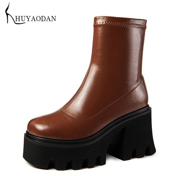 boots autumn winter wedges high heeled women's ankle with side zipper round toe thick platform ladies casual shoes brown black
boots autumn winter wedges high heeled women's ankle with side zipper round toe thick platform ladies casual shoes brown black