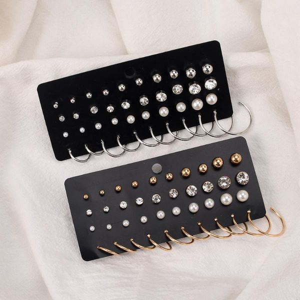stud 20 pairs/set women's earrings set for women bohemian fashion jewelry 2021 geometric crystal heart pearl gift, Golden;silver
stud 20 pairs/set women's earrings set for women bohemian fashion jewelry 2021 geometric crystal heart pearl gift, Golden;silver