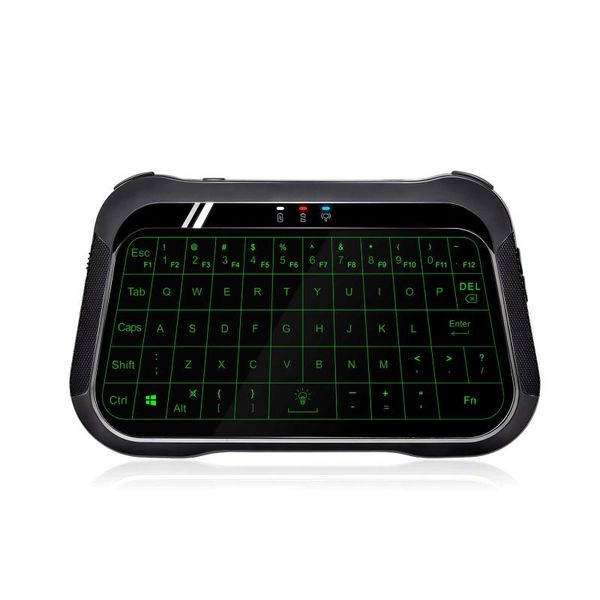 remote controlers t18 2.4g wireless keyboard backlit air mouse english version full touchpad smart control for android tv box pc projector
remote controlers t18 2.4g wireless keyboard backlit air mouse english version full touchpad smart control for android tv box pc projector