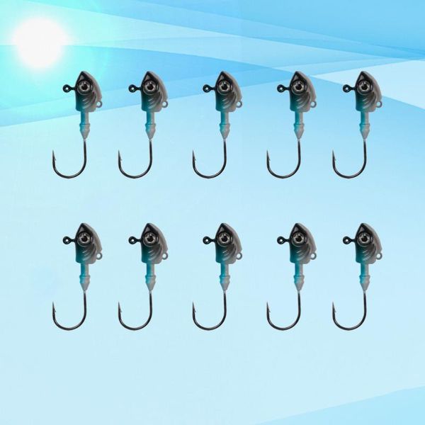 fishing hooks 10pcs simulation fish hook head compound lead with bait pointed mouth (blue 10g)
fishing hooks 10pcs simulation fish hook head compound lead with bait pointed mouth (blue 10g)