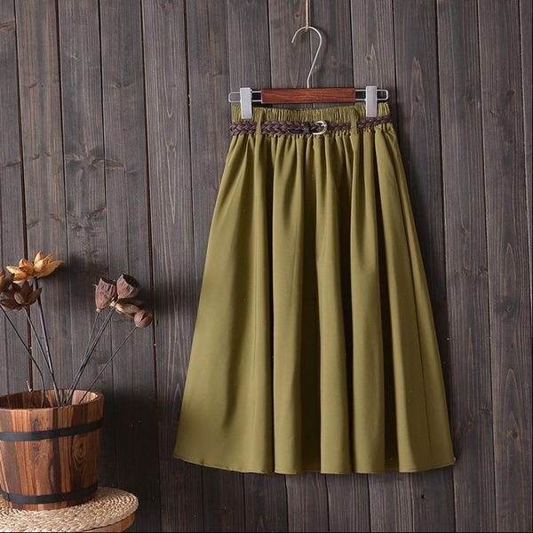 womens skirt knee length summer women with belt fashion korean ladies high waist pleated a line school female, Black
womens skirt knee length summer women with belt fashion korean ladies high waist pleated a line school female, Black