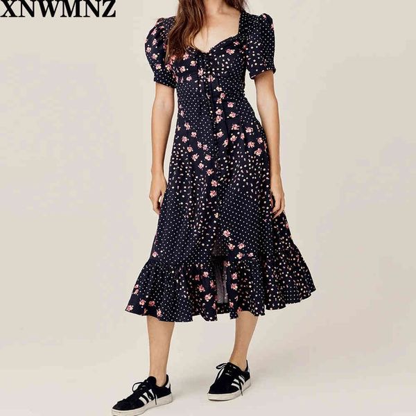 sweet vintage-inspired stretch poplin midi dress featuring mixed floral dot print angled neckline delicate ruffles puff sleeve 210510, Black;gray
sweet vintage-inspired stretch poplin midi dress featuring mixed floral dot print angled neckline delicate ruffles puff sleeve 210510, Black;gray
