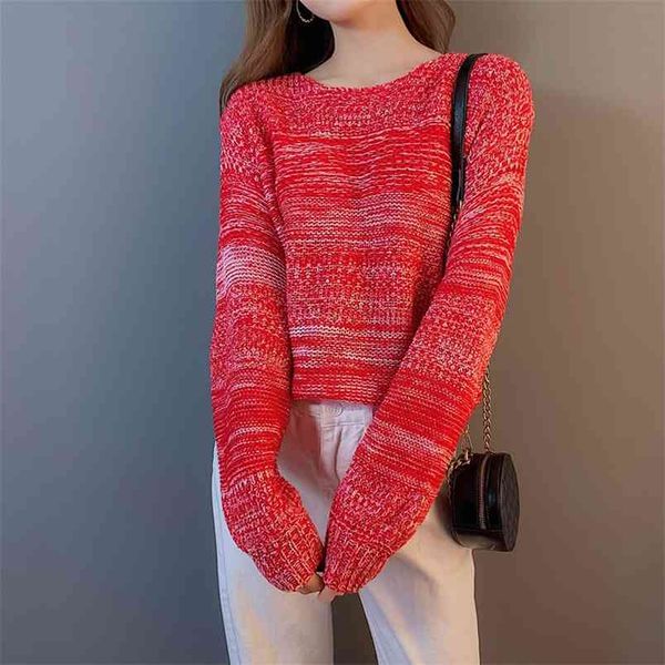 spring and autumn thick wool round neck sweater women loose students shirt was thin bottoming 210427, White;black
spring and autumn thick wool round neck sweater women loose students shirt was thin bottoming 210427, White;black