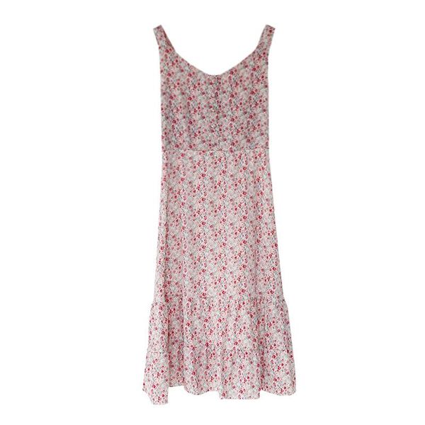 casual dresses summer lady temperament small floral chiffon medium length ruffle hem suspender dress women, Black;gray
casual dresses summer lady temperament small floral chiffon medium length ruffle hem suspender dress women, Black;gray