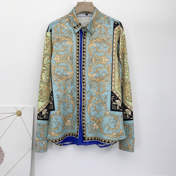 men's casual shirts 2021 spring autumn male/female designer retro printing long sleeves of male shirt c223, White;black
men's casual shirts 2021 spring autumn male/female designer retro printing long sleeves of male shirt c223, White;black