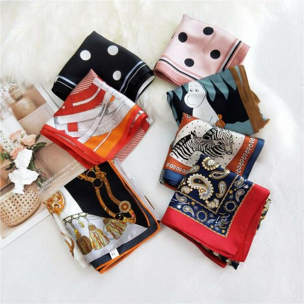 100% silk scarf women small shiny bandana fashion print kerchief hip hop headband square turban 53*53cm scarves, Blue;gray
100% silk scarf women small shiny bandana fashion print kerchief hip hop headband square turban 53*53cm scarves, Blue;gray
