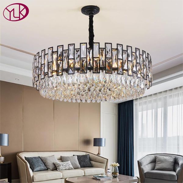 modern black crystal chandelier round led hanglamp for living room bedroom home light fixture indoor lighting chandeliers
modern black crystal chandelier round led hanglamp for living room bedroom home light fixture indoor lighting chandeliers