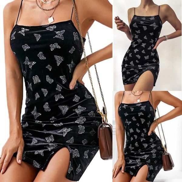 women's sling dress black casual dresses, Black;gray
women's sling dress black casual dresses, Black;gray