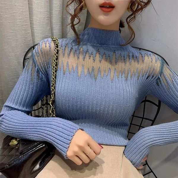 women's sweaters korean half-collar gold lines pink sweater long sleeve female 2021 style autumn winter mesh thick knitted 61c, White;black
women's sweaters korean half-collar gold lines pink sweater long sleeve female 2021 style autumn winter mesh thick knitted 61c, White;black