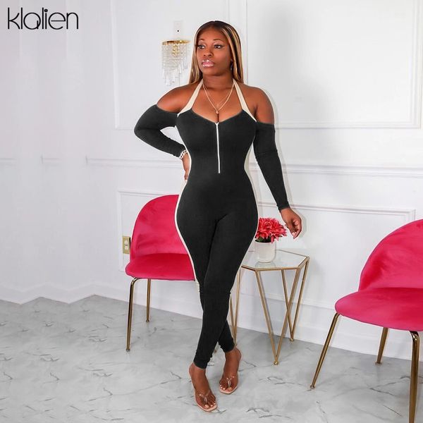 jumpsuits off shoulder skinny zipper women jumpsuit new fashion casual elastic high patchwork rib knitter streetwear romper, Black;white
jumpsuits off shoulder skinny zipper women jumpsuit new fashion casual elastic high patchwork rib knitter streetwear romper, Black;white