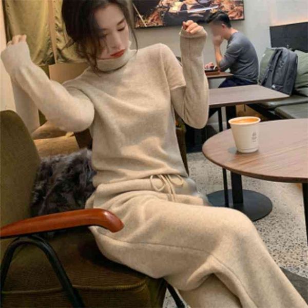 korean 2 piece sets womens outfits turtleneck + wide leg pants spring autumn ladies tracksuit knit sweater suit set 210514, White
korean 2 piece sets womens outfits turtleneck + wide leg pants spring autumn ladies tracksuit knit sweater suit set 210514, White