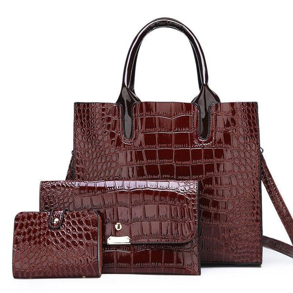 evening bags 3 sets patent leather women handbags black luxury composite bag fashion tote bag+messenger crossbody bags+purse sa
evening bags 3 sets patent leather women handbags black luxury composite bag fashion tote bag+messenger crossbody bags+purse sa