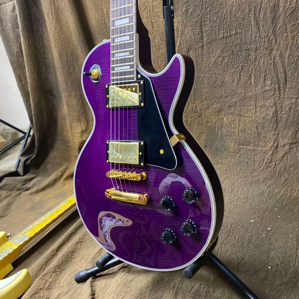 standard electric guitar purple color gold hardware rosewood fingerboard mahogany body
standard electric guitar purple color gold hardware rosewood fingerboard mahogany body