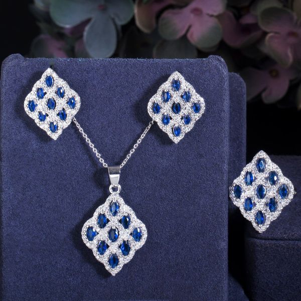 new accessories zircon necklace earring ring three piece chain personalized diamond inlaid women's jewelry set, Black
new accessories zircon necklace earring ring three piece chain personalized diamond inlaid women's jewelry set, Black
