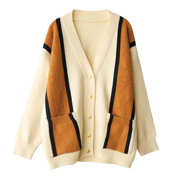 women's knits & tees fairynatural winter beige v-neck loose knitwear sweater preppy style female retro casual cardigan women knitted cl, White
women's knits & tees fairynatural winter beige v-neck loose knitwear sweater preppy style female retro casual cardigan women knitted cl, White