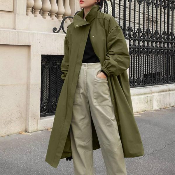 women's trench coats zanzea fashion women 2021 spring autumn long sleeve drawstring waist midi outwears casual solid loose streetwears, Tan;black
women's trench coats zanzea fashion women 2021 spring autumn long sleeve drawstring waist midi outwears casual solid loose streetwears, Tan;black