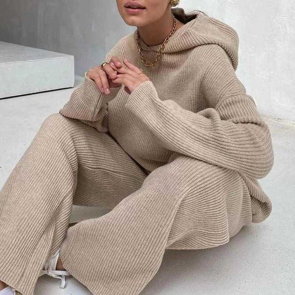 autumn women's tracksuits 2021 winter knitted two piece sweatershirt set women wide leg pants suit loose solid gray casual 2 tracksuit
autumn women's tracksuits 2021 winter knitted two piece sweatershirt set women wide leg pants suit loose solid gray casual 2 tracksuit