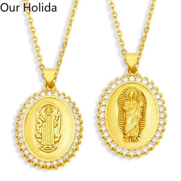 pendant necklaces wholesale luxury jewelry necklace notre dame fashion inlaid zircon 18k gold plated party gift, Silver
pendant necklaces wholesale luxury jewelry necklace notre dame fashion inlaid zircon 18k gold plated party gift, Silver