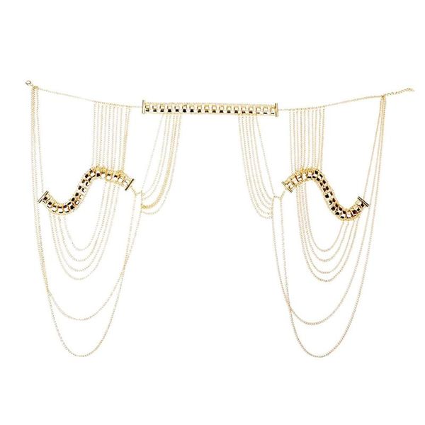 pendant necklaces lady tassels link harness necklace jewelry body shoulder chain, Silver
pendant necklaces lady tassels link harness necklace jewelry body shoulder chain, Silver