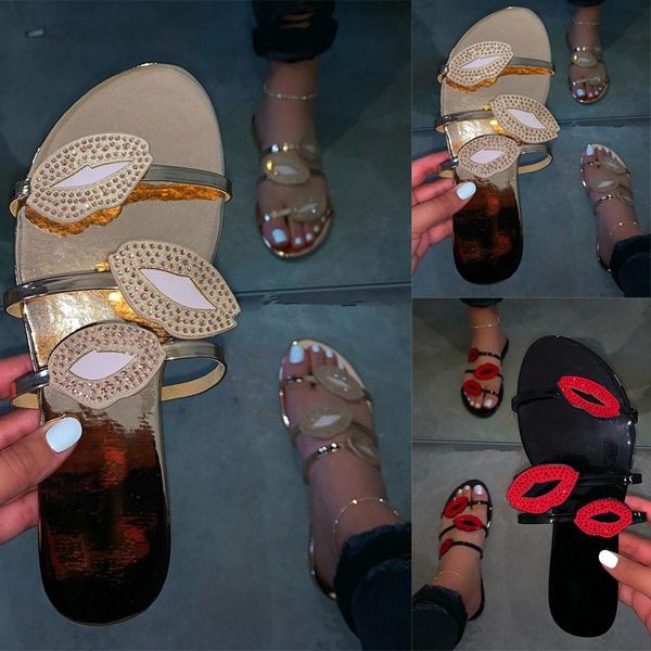 sequins lip women sandals open toe flats shoes sandalias summer lightweight flat female for d30, Black
sequins lip women sandals open toe flats shoes sandalias summer lightweight flat female for d30, Black